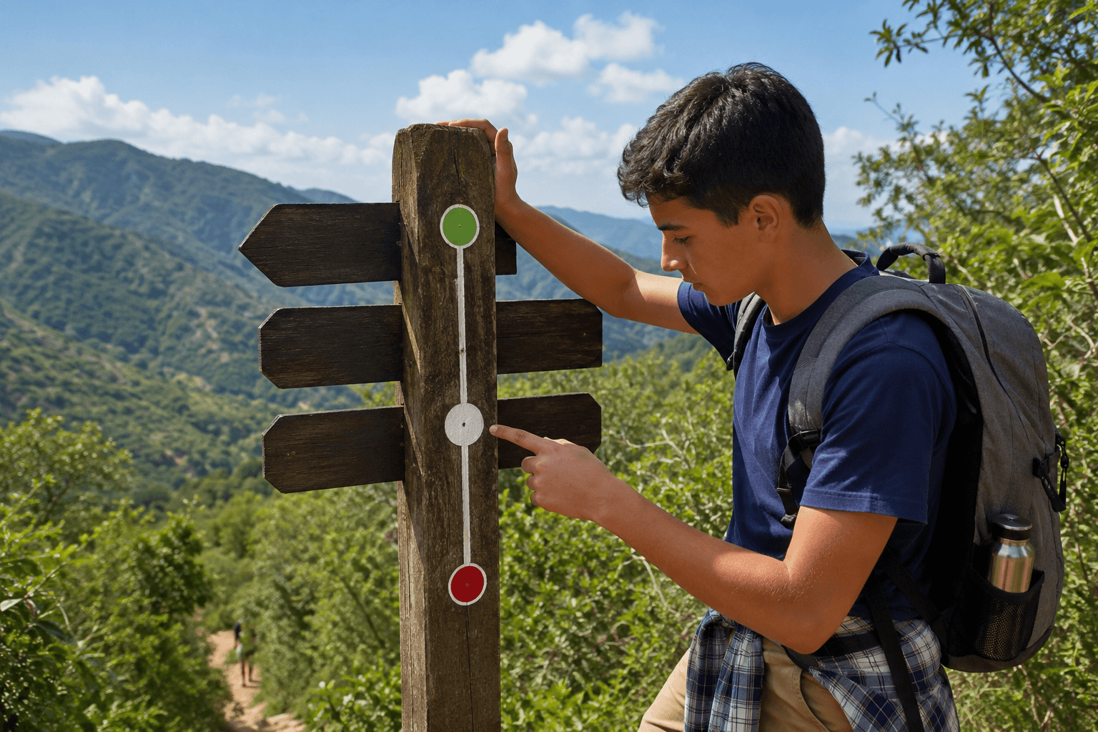 Referencia de altura en una excursión